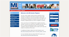 Desktop Screenshot of mivolunteerregistry.org